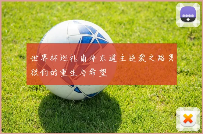 世界杯巡礼南非东道主逆袭之路男孩们的重生与希望